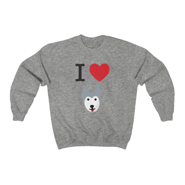 I Love My Dog Sweatshirt -Hunter