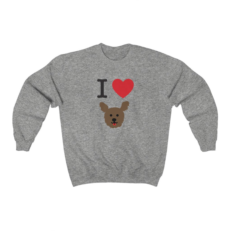 I Love My Dog Sweatshirt - Terry
